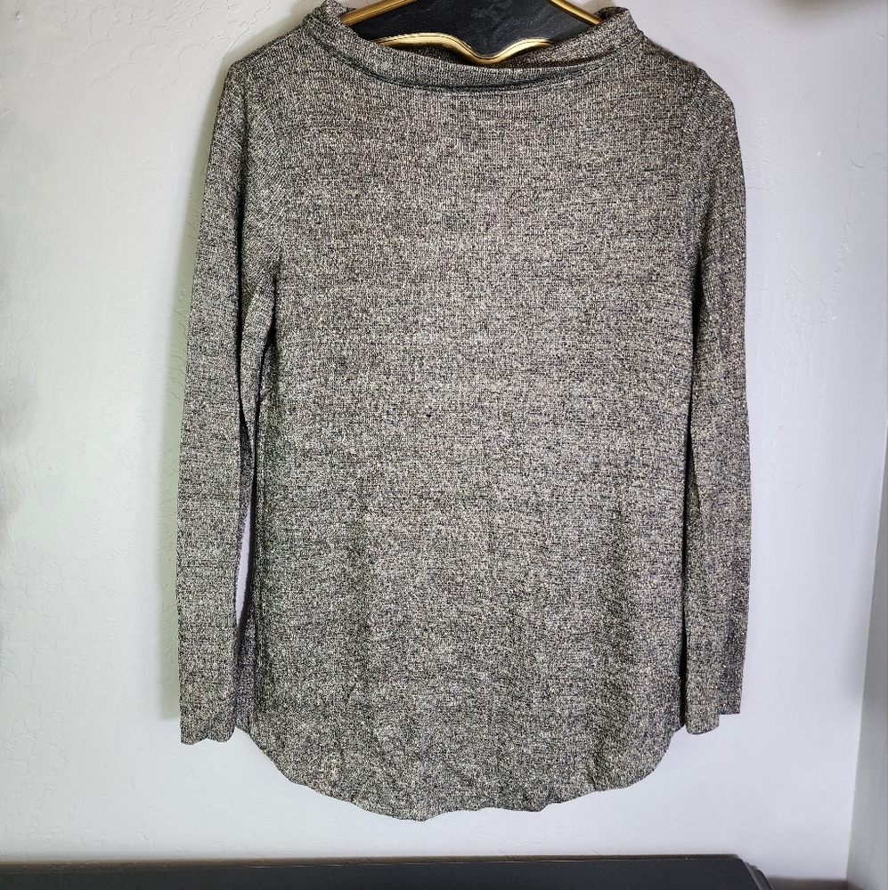 Talbots‎ Gold Metallic Cowl Neck Sweater Size Small